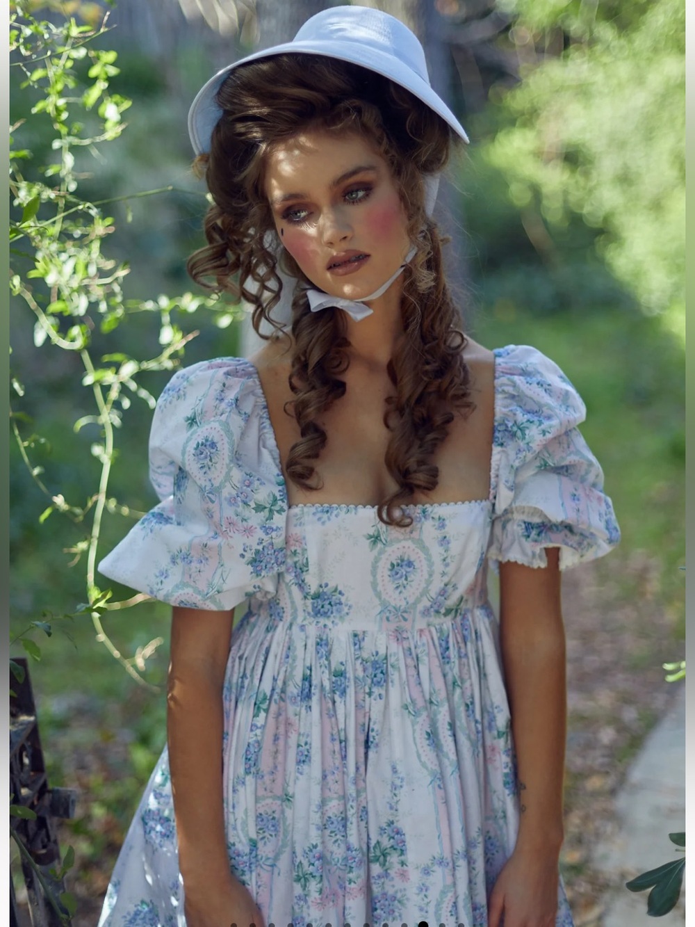 SELKIE La Belle Etoile Cotton French Puff Dress XL - Picture 6 of 16